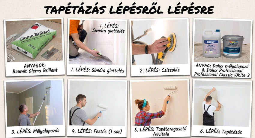 Tapétázás menete