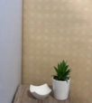 Négyzet mintás bézs tapéta 20404 