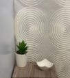 Nagy kör geometriai mintás festhető tapéta 163308 