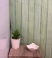 Zöld csíkos mintás design tapéta 2696-45 