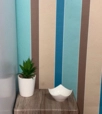 Modern Csíkos Barna,bézs,kék tapéta 05517-20 