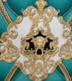 Versace mintás zöld arany tapéta 1552 