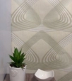 Absztrakt mintás design sárga tapéta 51740 