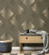 Bronz-Arany Geometriai Vlies Tapéta 10479-15