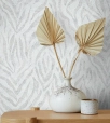 Világosszürke Zebra Mintás Vlies Tapéta ( 34815