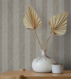 Taupe / Bézs Csíkos Vlies Tapéta 34822