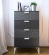 200-3259 Ezüst háromszöges minta 45 cm széles
