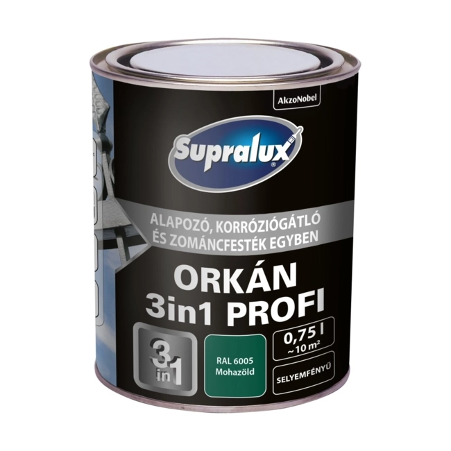 Supralux Orkán 3in1 Profi RAL6005 Mohazöld 0,75L