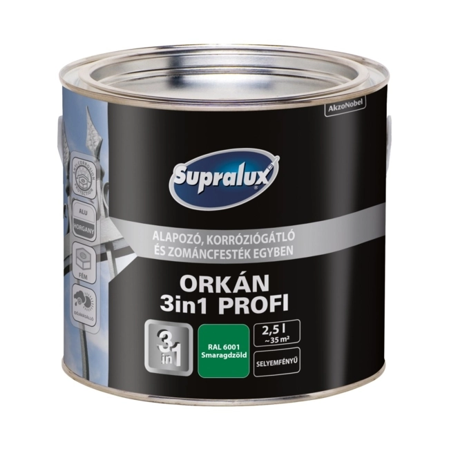 Supralux Orkán 3in1 Profi RAL6001 Smaragdzöld 2,5L