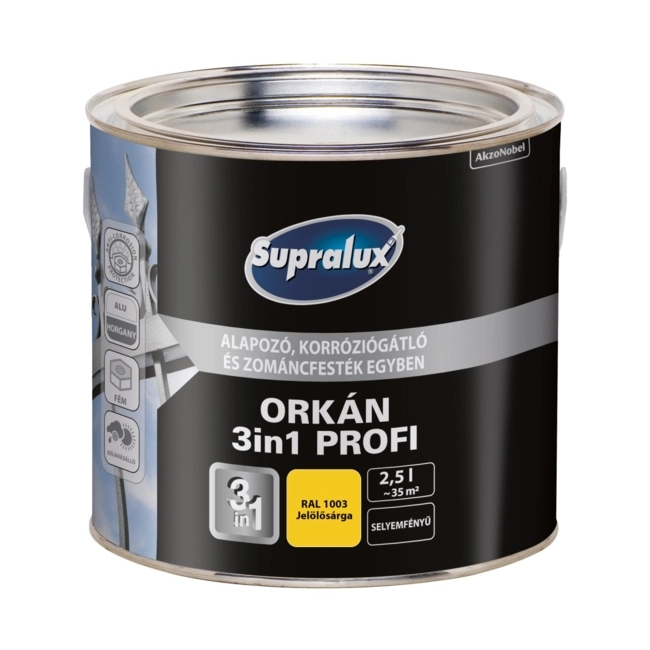 Supralux Orkán 3in1 Profi RAL1003 Jelölősárga 2,5L