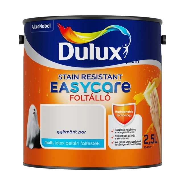 Dulux EasyCare Gyémánt por 2,5 L 3