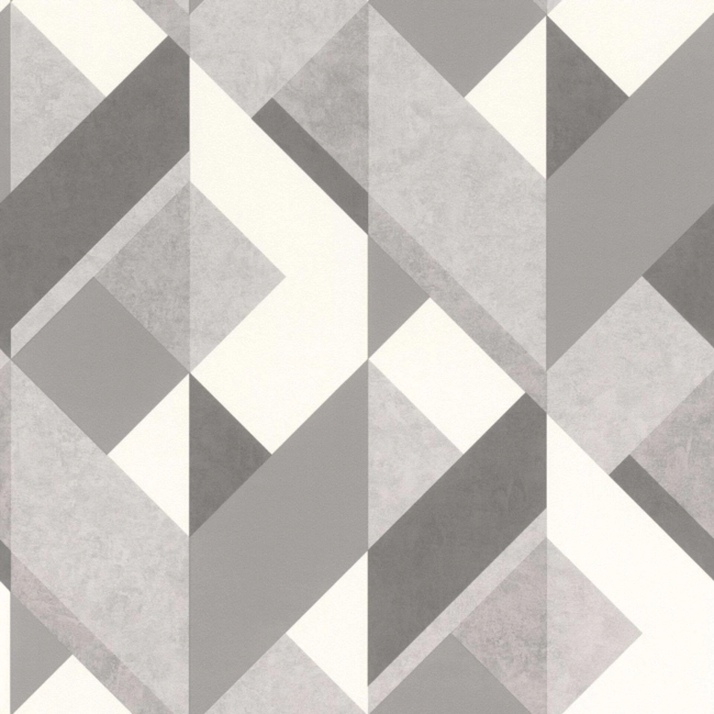 Geometrikus mintás szürke vlies tapéta 278835 
