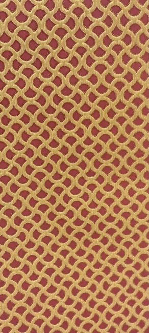 Art deco stílusú arany-piros tapéta 57492