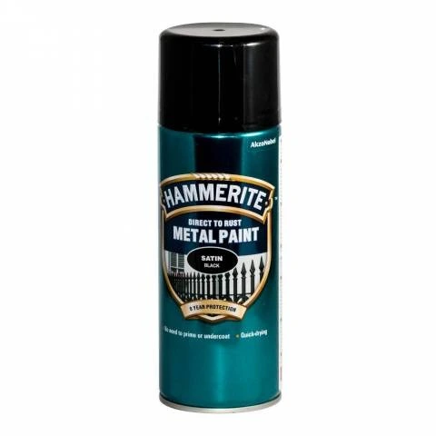 Hammerite Spray Selyemfényű fekete 400 ml Satin