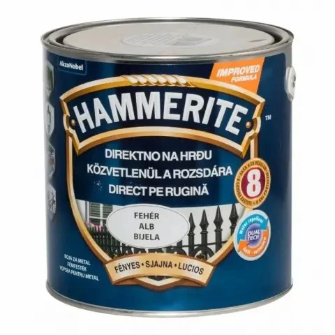 Hammerite Fényes Fehér 2,5 L