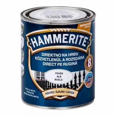 Hammerite Fényes Fehér 0,75 L