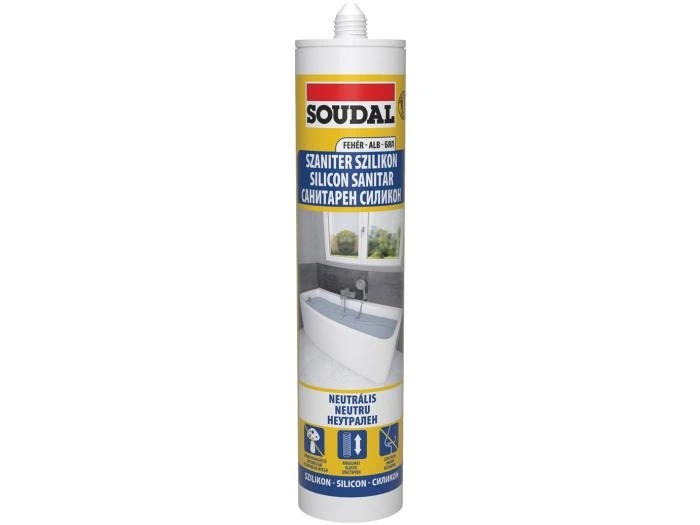 Soudal szaniter neutrális szilikon 280ml fehér
