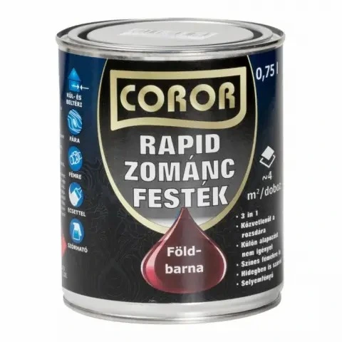 Coror Rapid Zománcfesték Földbarna 0,75l