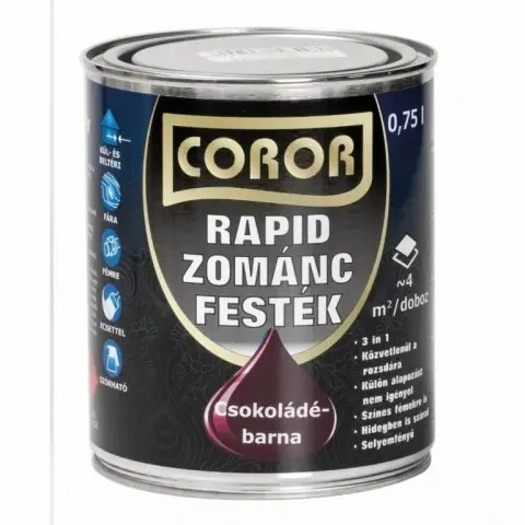 Coror Rapid zománcfesték Csokádébarna 0,75l