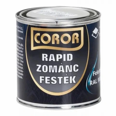 Coror Rapid Zománcfesték fekete 0,25