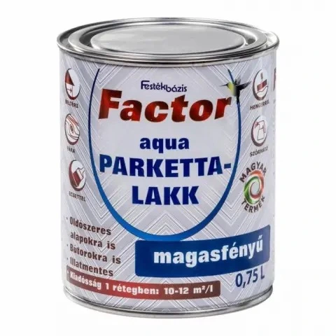 Factor Aqua Parkettlakk M.F. Színtelen 0.75l