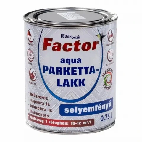Factor Aqua Parkettlakk S.F. Színtelen 0,75l