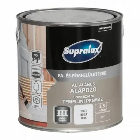 Supralux Általános alapozó fehér 2,5 L