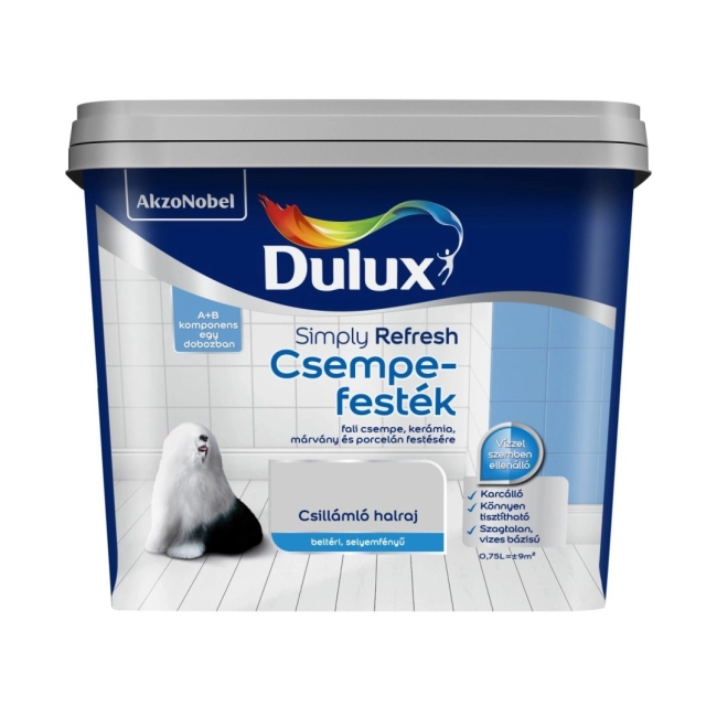 Dulux Simply Refresh Csempefesték Csillámló Halraj 0,75L