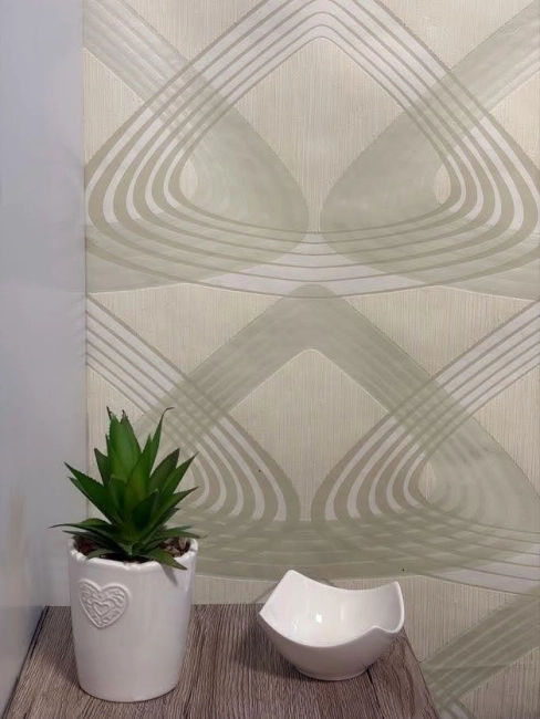 Absztrakt mintás design sárga tapéta 51740