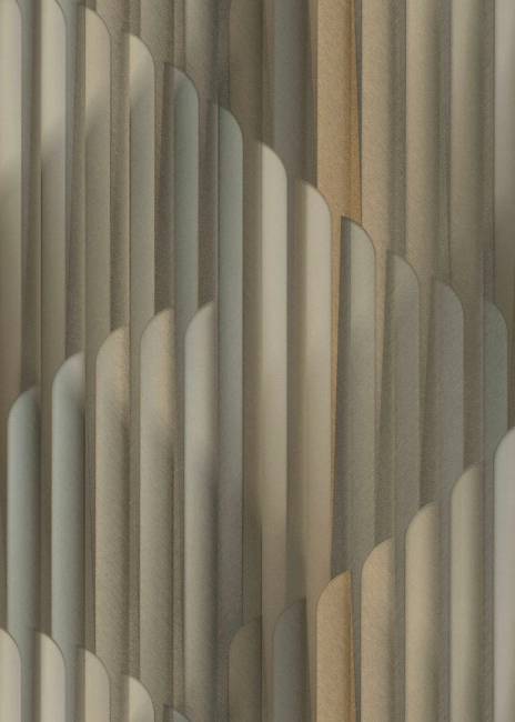 Bronz-Grafit 3D Hatású Geometriai Vlies Tapéta 10471-15
