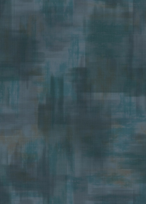 Pávakék-Grafit Absztrakt Textilhatású Vlies Tapéta 10480-08