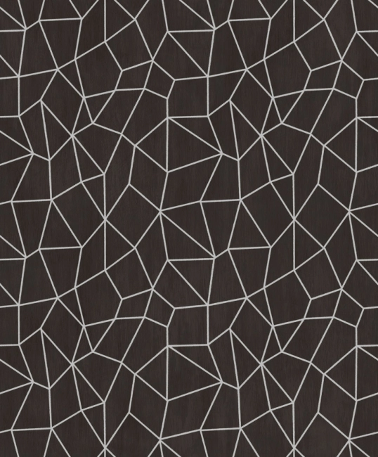 Fekete/Sötétbarna geometriai mintás vlies tapéta G67694