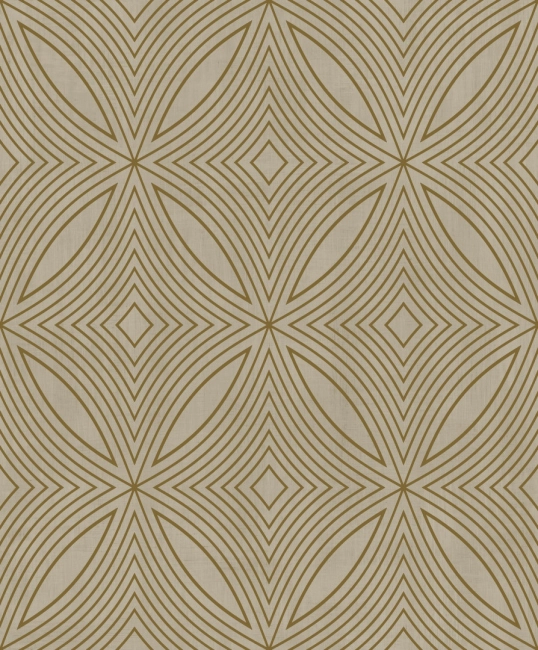 Arany/Bézs íves geometriai mintás vlies tapéta G67730