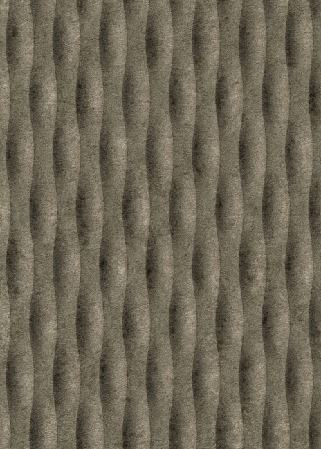 3D hatású, függőleges hullámmintás vlies tapéta, sötétszürke / antracit 10523-11