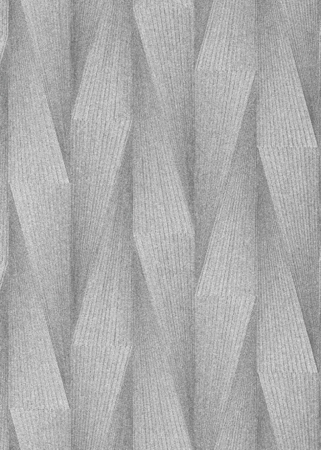 3D hatású, geometrikus mintás vlies tapéta, fehéresszürke 10526-31