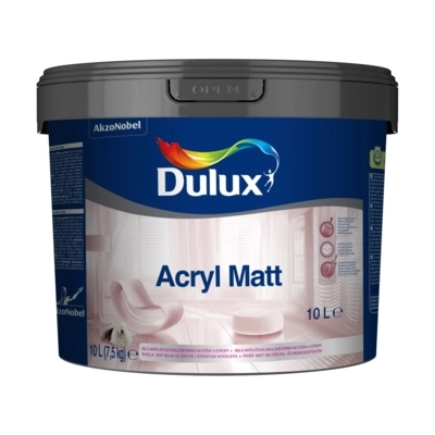 Dulux Acryl Matt beltéri falfesték Fehér 10 L