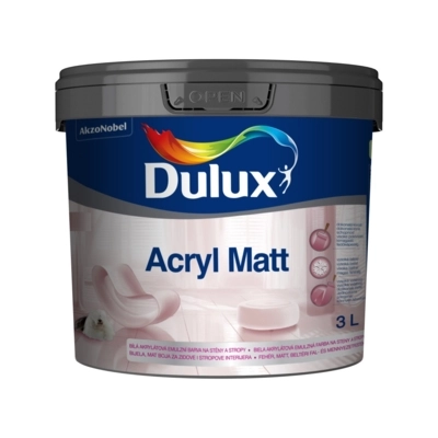 Dulux Acryl Matt beltéri falfesték Fehér 3 L