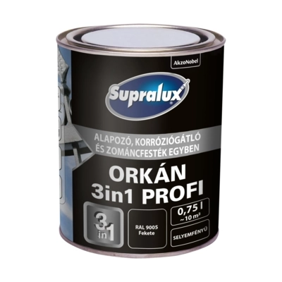 Supralux Orkán 3in1 Profi RAL9005 Fekete 0,75L