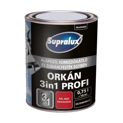 Supralux Orkán 3in1 Profi RAL3002 Kárminvörös 0,75L