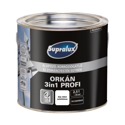 Supralux Orkán 3in1 Profi RAL9003 Jelölőfehér 2,5L