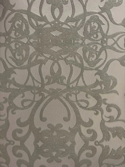 Szürkés bronzos ezüst tapéta damaszt mintával 11140909 