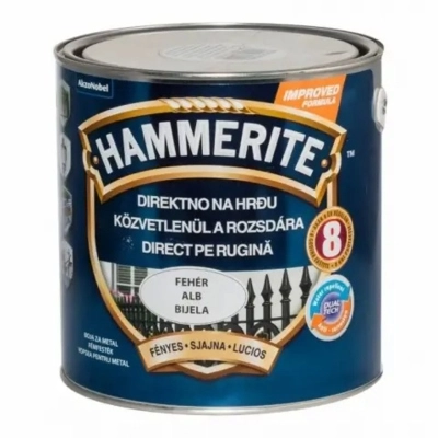 Hammerite Fényes Fehér 2,5 L