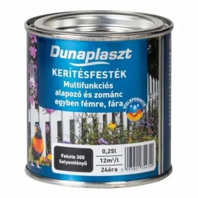 Dunaplaszt Keritesf. Fekete 300 0.25l