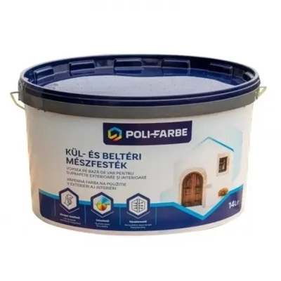 Poli-farbe Kül- És Beltéri Mészfesték 14l