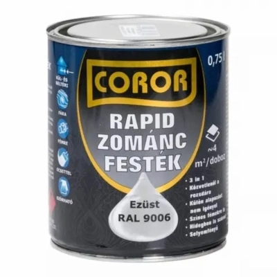 Coror Rapid Zománcfesték Ezüst 0,75L 9006
