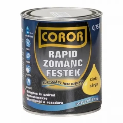 Coror Rapid Zománcfesték Cinksárga 0.75L