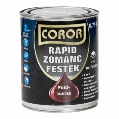 Coror Rapid Zománcfesték Földbarna 0,75l