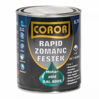 Coror Rapid Zománcfesték Mohazöld 0,75l