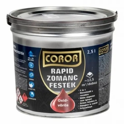 Coror rapid zománc oxidvörös 2,5l