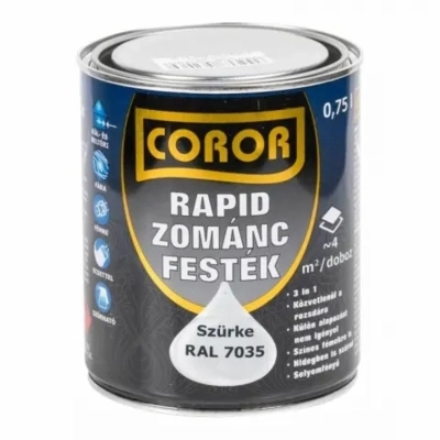 Coror Rapid Zománcfesték Szürke Ral7035 0,75l